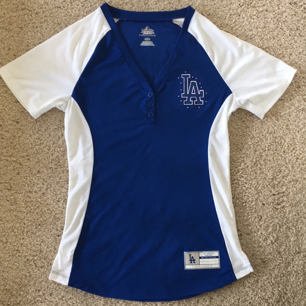 Ladies Rhinestone Dodger shirt
